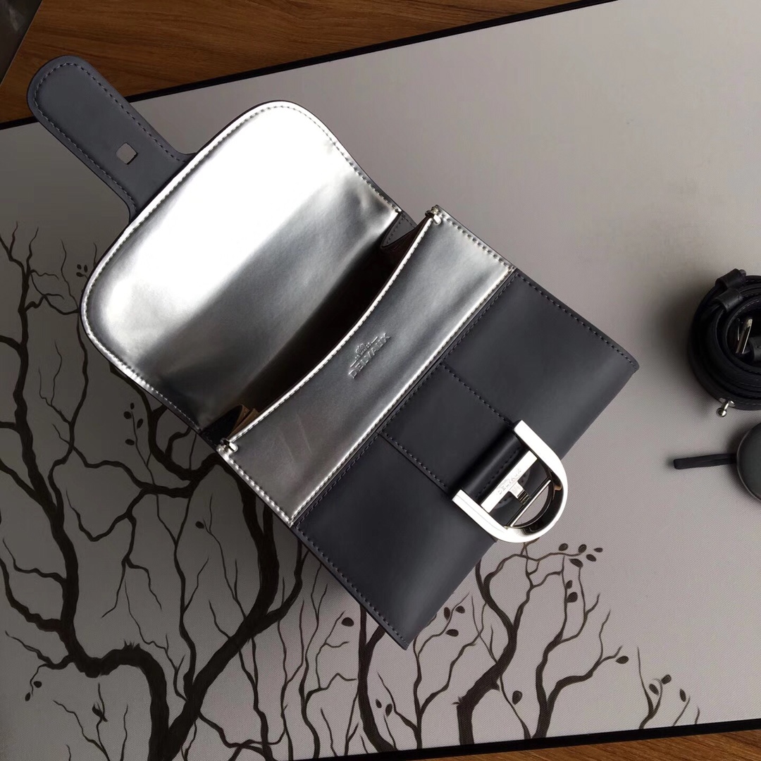 델보 브리앙 박스 GM 백 무광 블랙